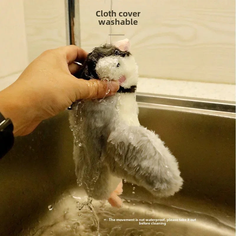 Bird-Shaped Cat Toy Interactive Toys Rechargeable Chirping Flapping Bird Catnip Touch Activated Squeak Plush Toy Pet