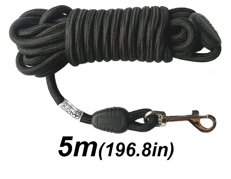8mm/5M Dog Leashes Long Pet Leash Outdoor Puppy Cat Dog Training Walking Rope Heavy Duty Nylon Recall Pet Tracking Line
