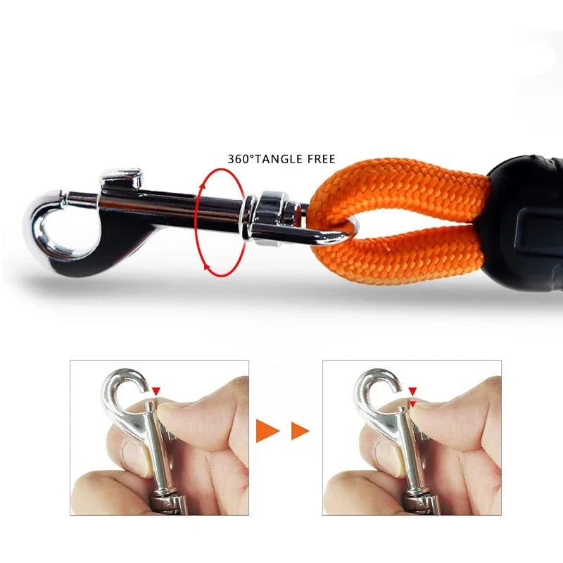 8mm/5M Dog Leashes Long Pet Leash Outdoor Puppy Cat Dog Training Walking Rope Heavy Duty Nylon Recall Pet Tracking Line