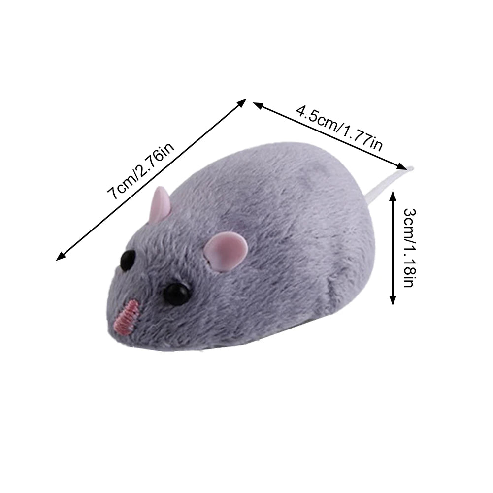 Remote-Controlled Rats Mice Toys Battery Powered Robotic Mouse Cat Interactive Toy Cute Wireless Controlled Toy Pet Supplies