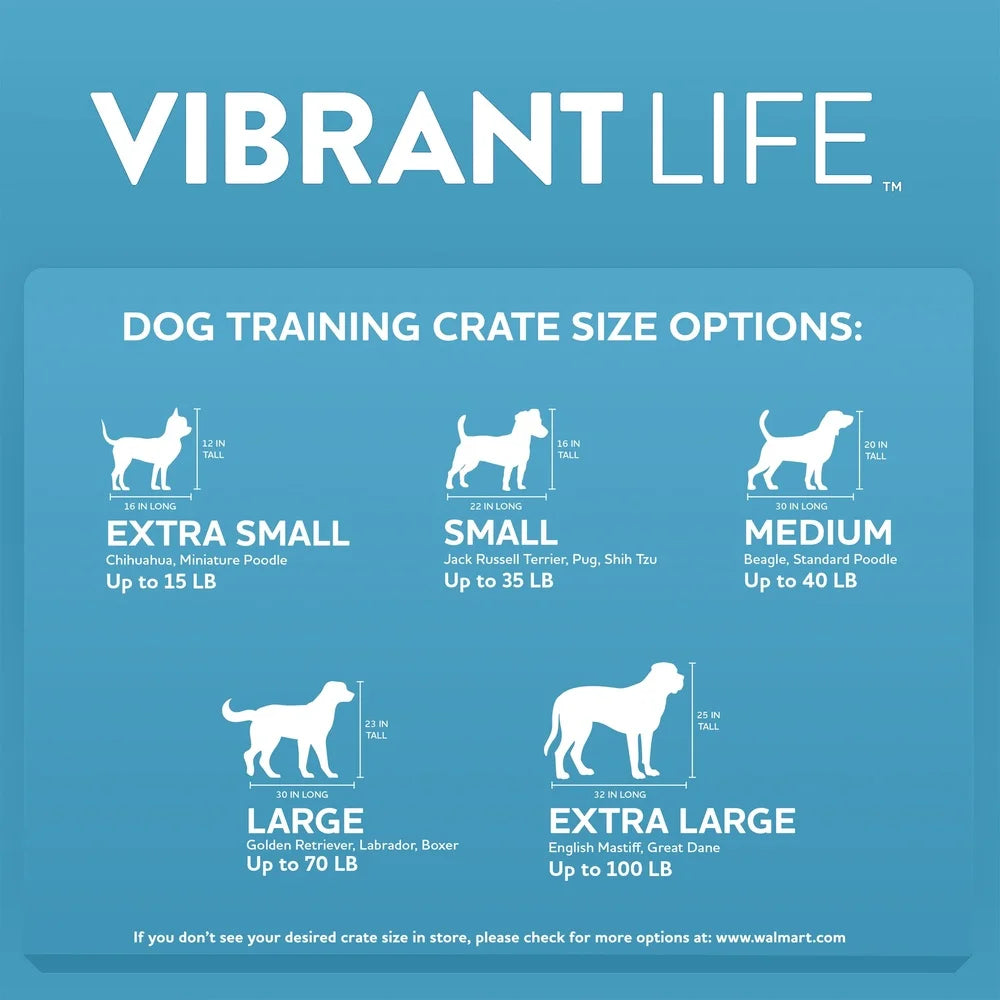 Folding Dog Crate Heavy-Duty Steel Frame Portable Kennel Small Dogs up to 15 lbs Easy Assembly Ventilated Design