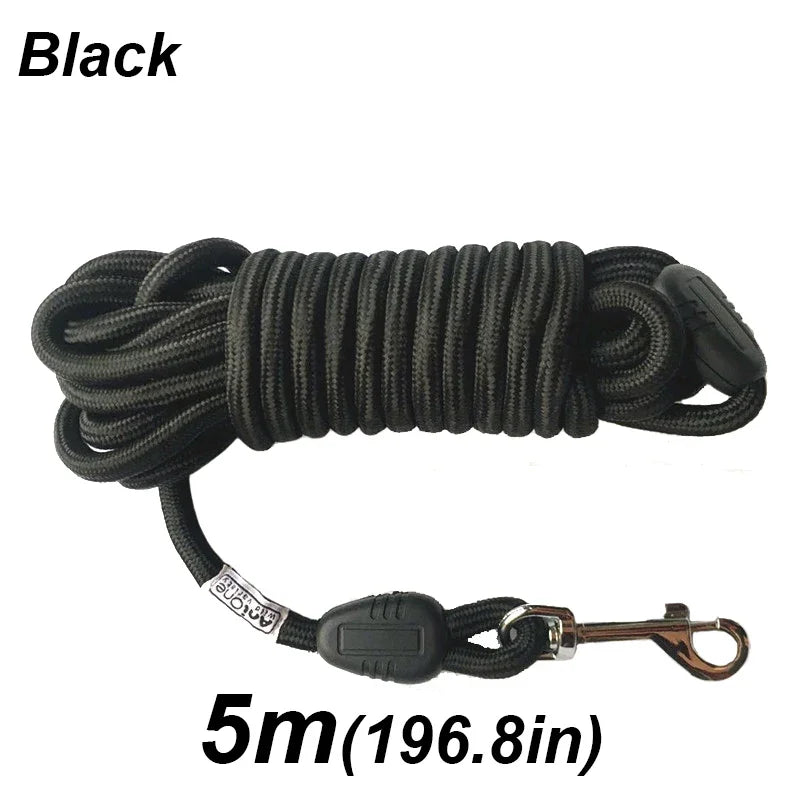 8mm/5M Dog Leashes Long Pet Leash Outdoor Puppy Cat Dog Training Walking Rope Heavy Duty Nylon Recall Pet Tracking Line