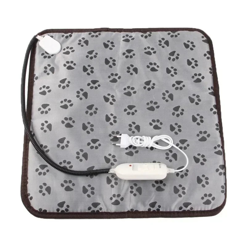 Heated Bed Cat Winter Bite-Resistant Waterproof Dog Pet Nest Pad Power-Off Blanket Mat Warming Protection Electric Warmer