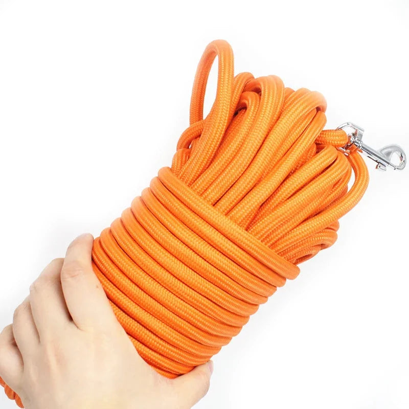 8mm/5M Dog Leashes Long Pet Leash Outdoor Puppy Cat Dog Training Walking Rope Heavy Duty Nylon Recall Pet Tracking Line
