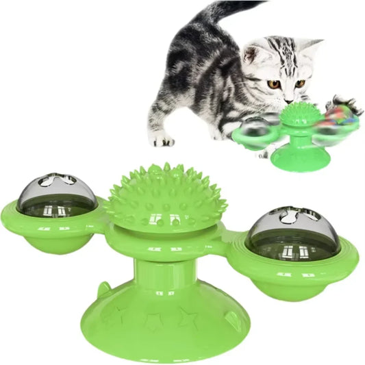Cat  Toy Funny Massage Rotatable  With Catnip Glow Ball Teeth Cleaning Pet Products For Cats Cat scratch post Cat trees Cats toy