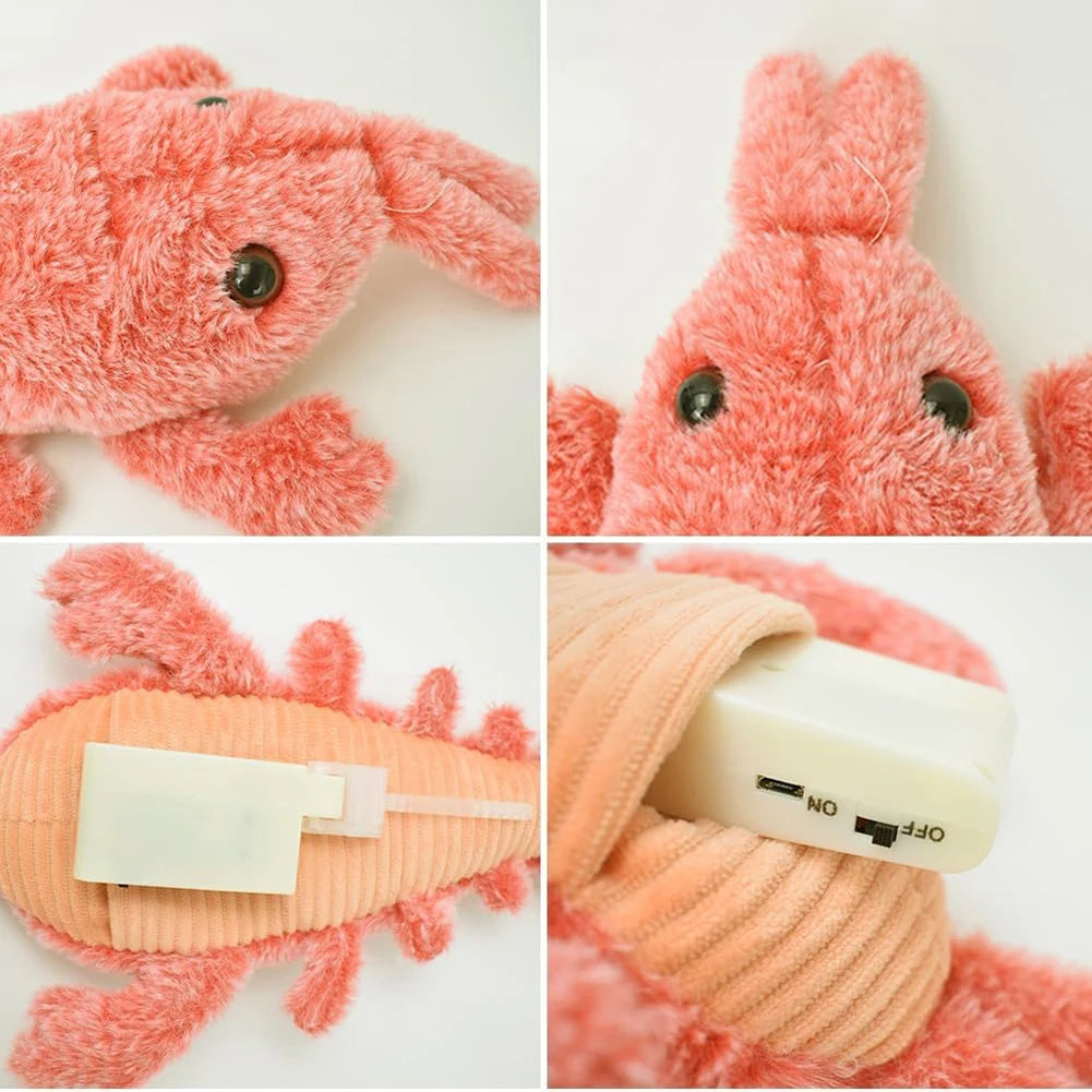Wiggly Lobster Dog Toy Floppy Lobster Interactive Dog Toy Interactive Dog Toys To Keep Them Busy for Medium Dogs Teething