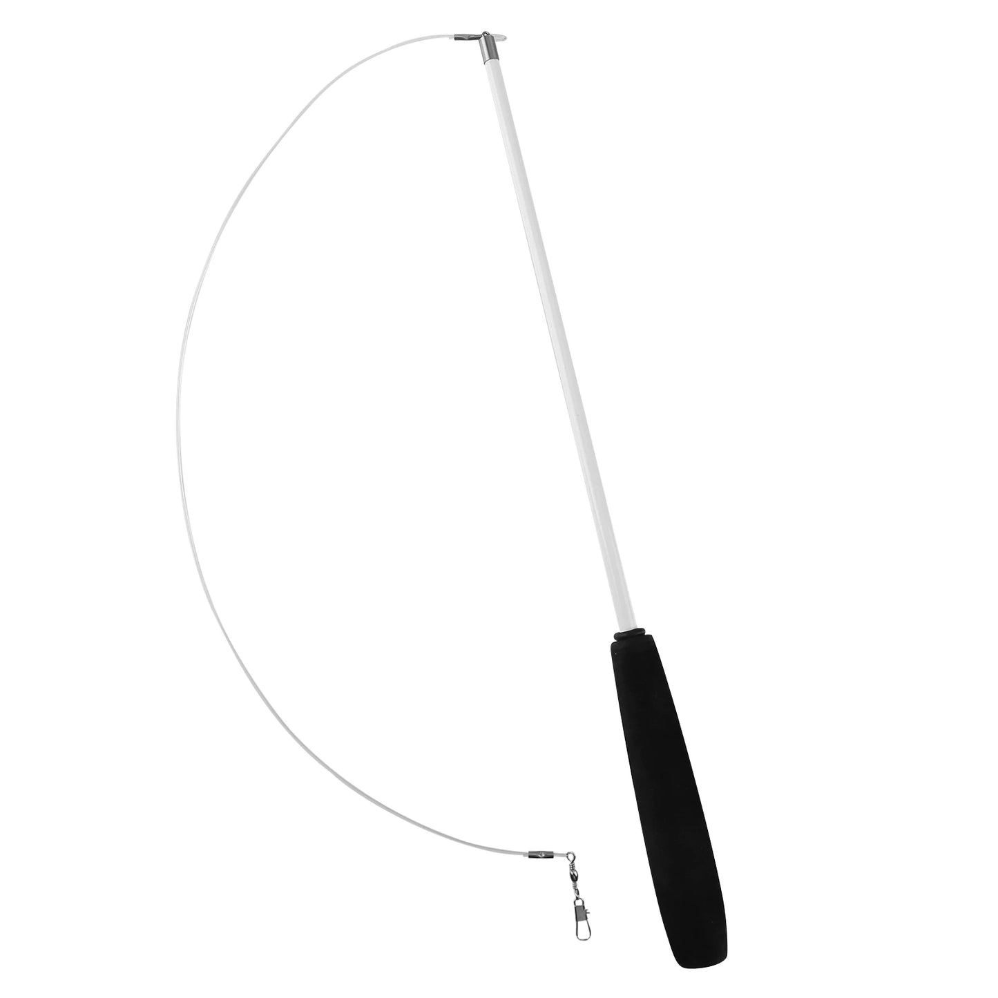 Cat Teaser Wands Three-section Telescopic Funny Catcher Teaser Stick Rod Replacement Multi-function for Indoor Games Or Exercise
