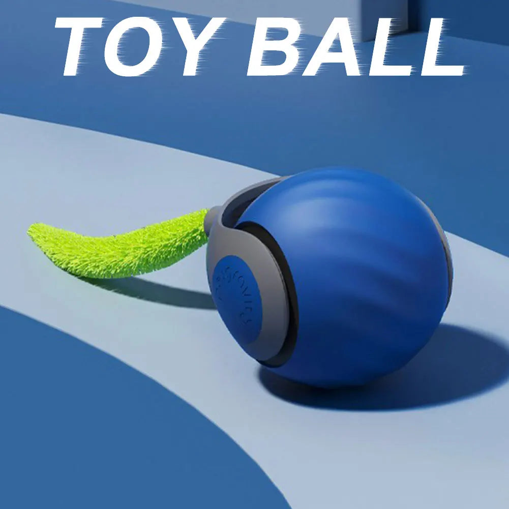 1-3PCS Cats Interactive Ball Toys with Replacement Speedy Tail Smart Cat Toy USB Rechargeable Electric Pet Toy Cat Game Accessor
