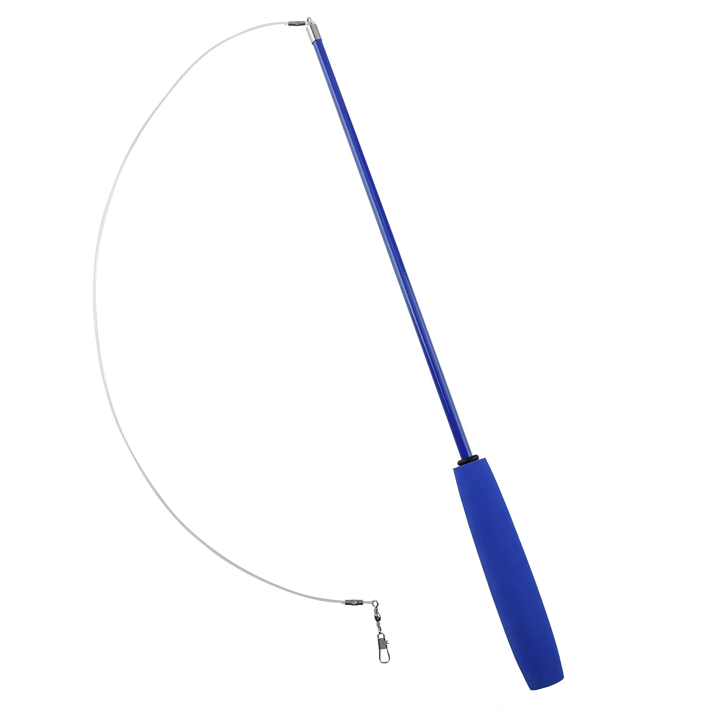 Cat Teaser Wands Three-section Telescopic Funny Catcher Teaser Stick Rod Replacement Multi-function for Indoor Games Or Exercise