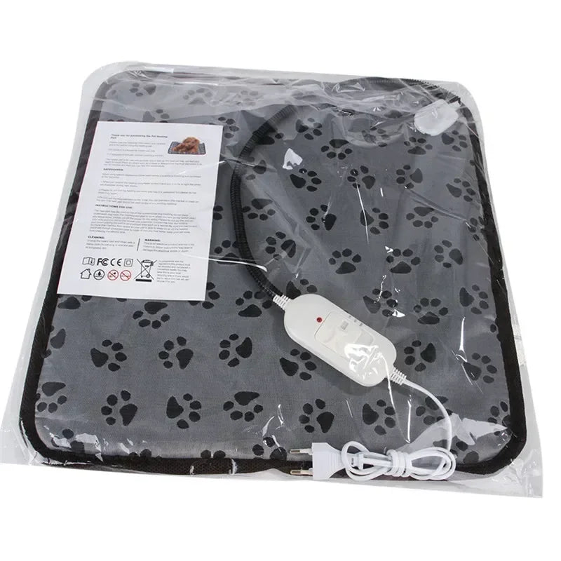Heated Bed Cat Winter Bite-Resistant Waterproof Dog Pet Nest Pad Power-Off Blanket Mat Warming Protection Electric Warmer
