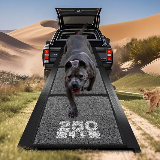 Dog Ramp for Car,  63" x 17.3" Dog Ramps for Large Dogs with Anti-Pinch Handle and Anti-Slip Rug Surface, Folding Dog Ramp Up to